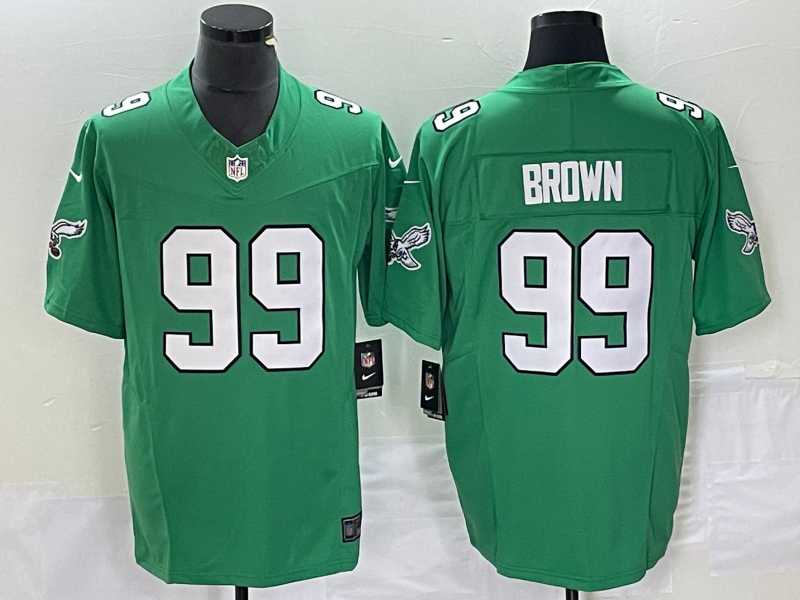 Men%27s Philadelphia Eagles #99 Jerome Brown Green 2023 F.U.S.E. Vapor Untouchable Stitched Football Jersey->philadelphia eagles->NFL Jersey